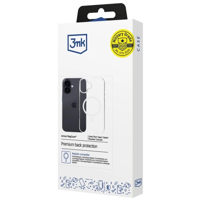 Чохол 3mk Protection Armor MagCase для iPhone 17 Transparent with MagSafe (5903108664752)