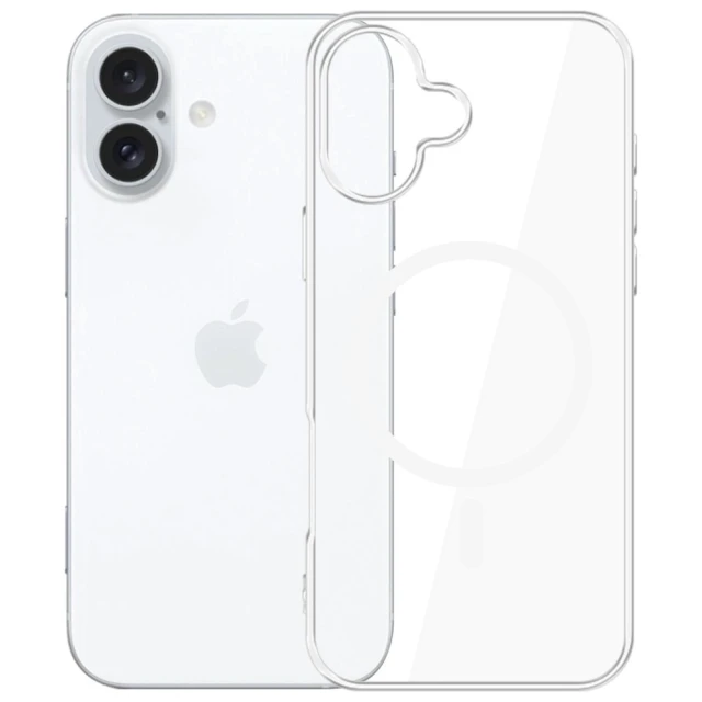 Чохол 3mk Clear MagCase для iPhone 17 Transparent with MagSafe (5903108664769)