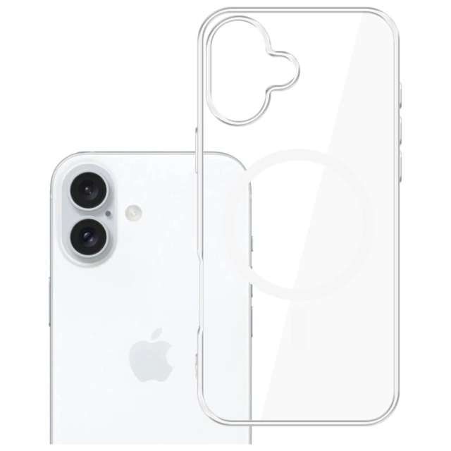 Чохол 3mk Clear MagCase для iPhone 17 Transparent with MagSafe (5903108664769)