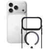 Чехол 3mk Protection Satin Armor MagCase для iPhone 17 Pro Transparent Black with MagSafe (5903108664998)