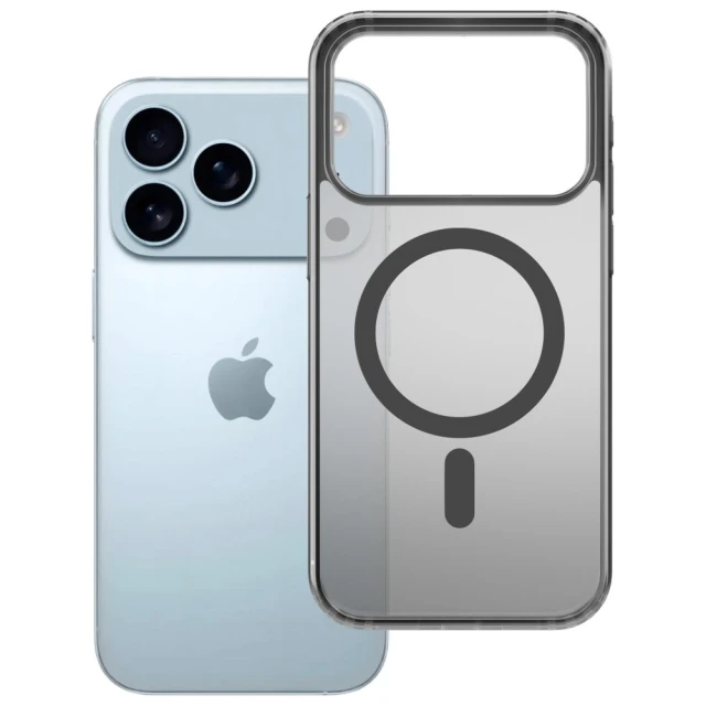 Чехол 3mk Frosty MagCase для iPhone 17 Pro Max Black with MagSafe (5903108665117)