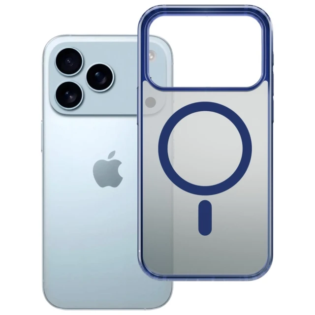 Чохол 3mk Frosty MagCase для iPhone 17 Pro Max Blue with MagSafe (5903108665124)