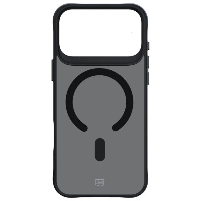 Чехол 3mk Protection Smoke MagCase для iPhone 17 Pro Max Черный полупрозрачный with MagSafe (5903108665209)