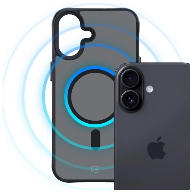 Чохол 3mk Protection Smoke MagCase для iPhone 17 Black with MagSafe (5903108665230)