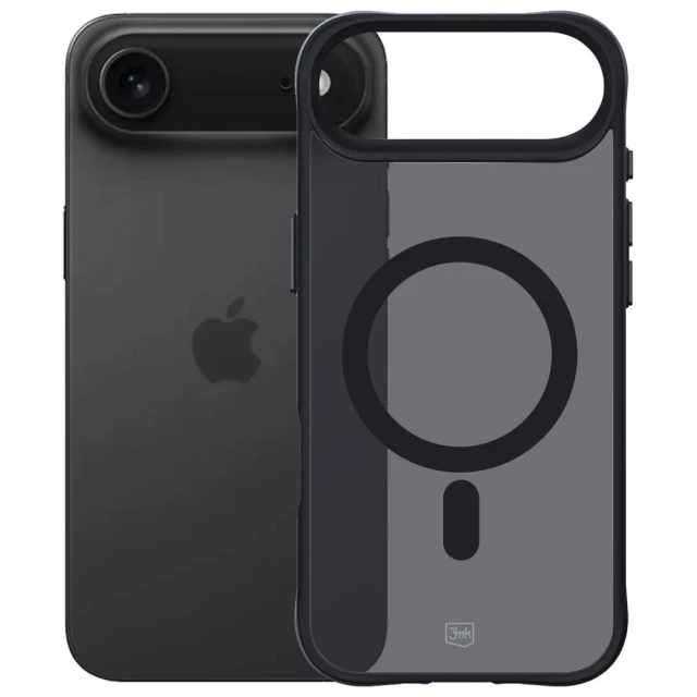 Чохол 3mk Protection Smoke MagCase для iPhone 17 Air Black with MagSafe (5903108665247)