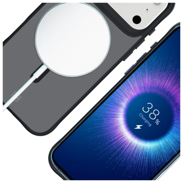 Чохол 3mk Protection Smoke MagCase для iPhone 17 Pro Black with MagSafe (5903108665254)