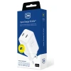 Мережевий зарядний пристрій 3mk Hyper Charger QC/PD 45W 2xUSB-C White (5903108666633)
