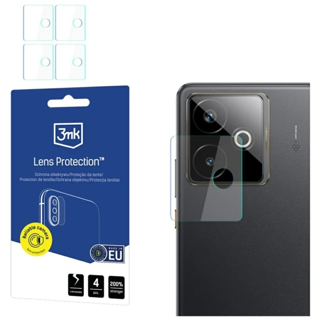Захисне скло 3mk для камери Realme GT 7T Lens Protect Transparent (4 pack) (5903108667425)