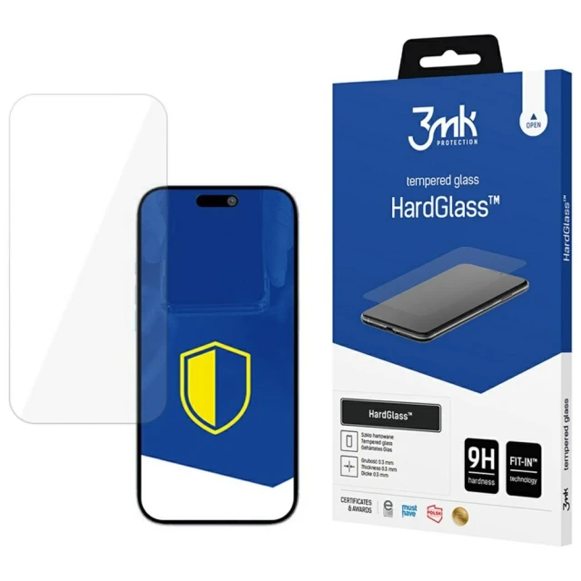 Захисне скло 3mk HardGlass для iPhone 17 Air (5903108668989)