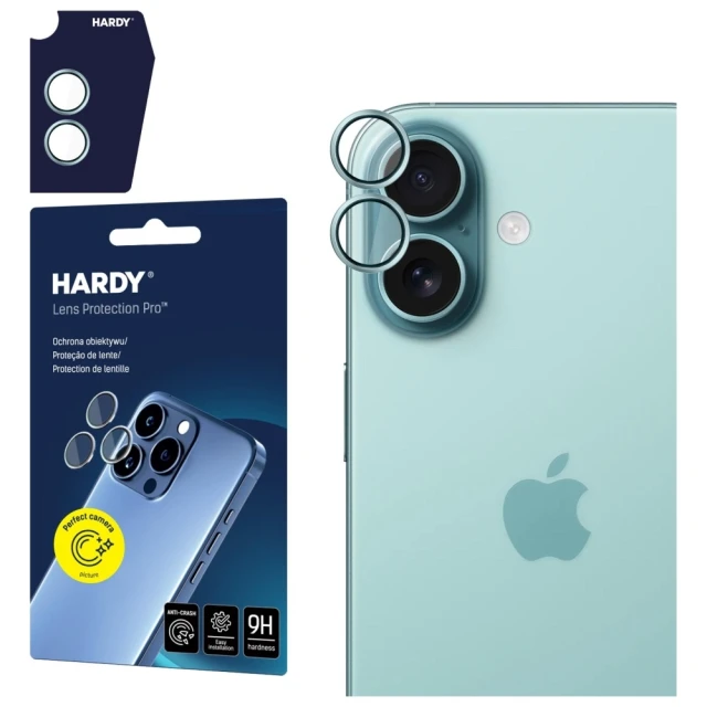 Захисне скло для камери 3mk HARDY Lens Protection Pro для iPhone 17 Green (5903108669948)