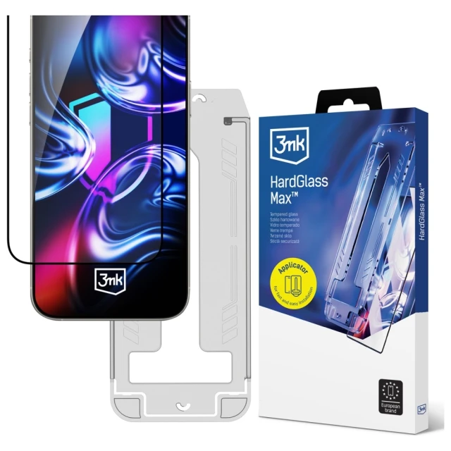 Захисне скло 3mk HardGlass Max з аплікатором для iPhone 14 Pro (5903108671521)