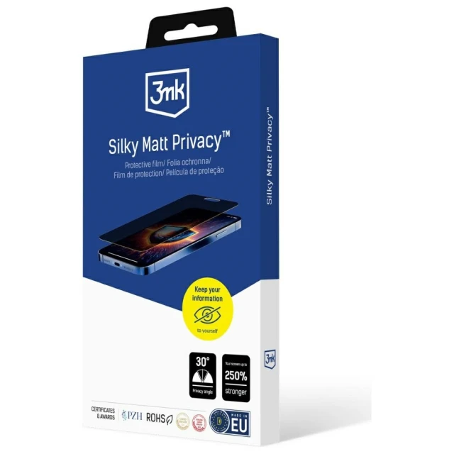 Захисна плівка 3mk Silky Matt Privacy для Samsung Galaxy M36 (M366) Black (5903108676335)
