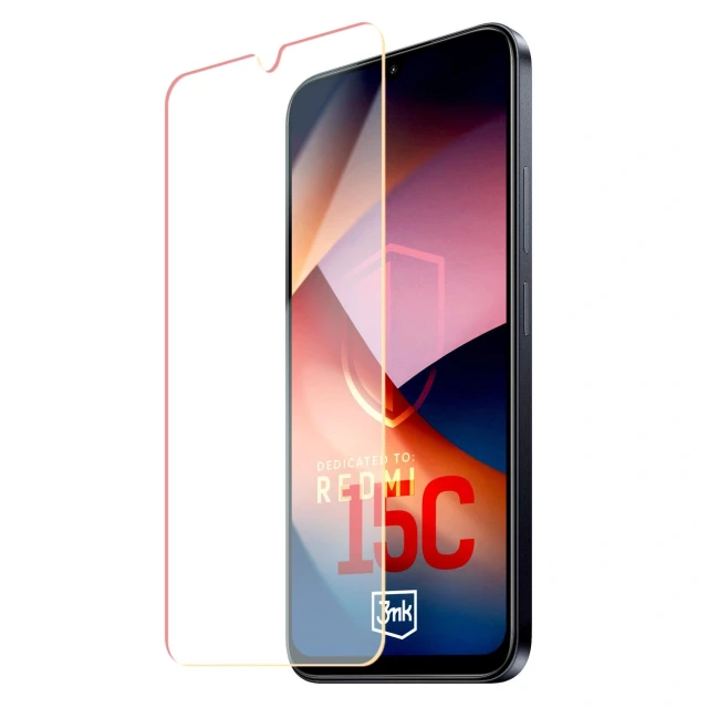 Захисне скло 3mk HardGlass для Xiaomi Redmi 15C (5903108677868)