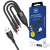 Кабель 3mk Hyper Cable N-SERIES 3 in 1 USB-A / Lightning / Micro 1.2m Black (5903108681995)
