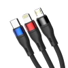 Кабель 3mk Hyper Cable N-SERIES 3 in 1 USB-A / Lightning / Micro 1.2m Black (5903108681995)