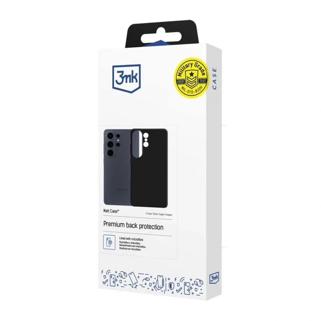 Чохол 3mk Matt Case для Samsung Galaxy S26 Ultra Black (3MK_5903108684392)
