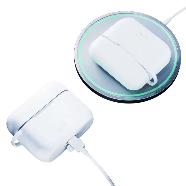 Чохол 3mk Silicone AirPods Case для AirPods Pro 3 White (5903108685030)