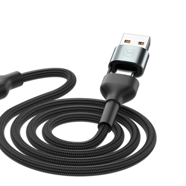 Кабель 3mk Hyper Cable N-SERIES 6 in 1 USB-C / USB-A to USB-C / Lightning / Micro 1.2m QC 3.0 18W Black (5903108685252)
