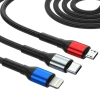 Кабель 3mk Hyper Cable N-SERIES 6 in 1 USB-C / USB-A to USB-C / Lightning / Micro 1.2m QC 3.0 18W Black (5903108685252)