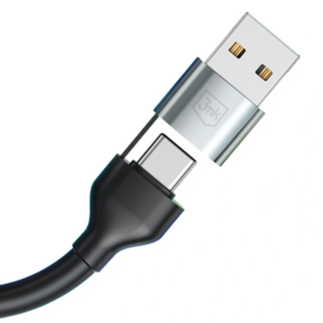 Кабель 3mk Hyper Cable N-SERIES 6 in 1 USB-C / USB-A to USB-C / Lightning / Micro 1.2m QC 3.0 18W Black (5903108685252)