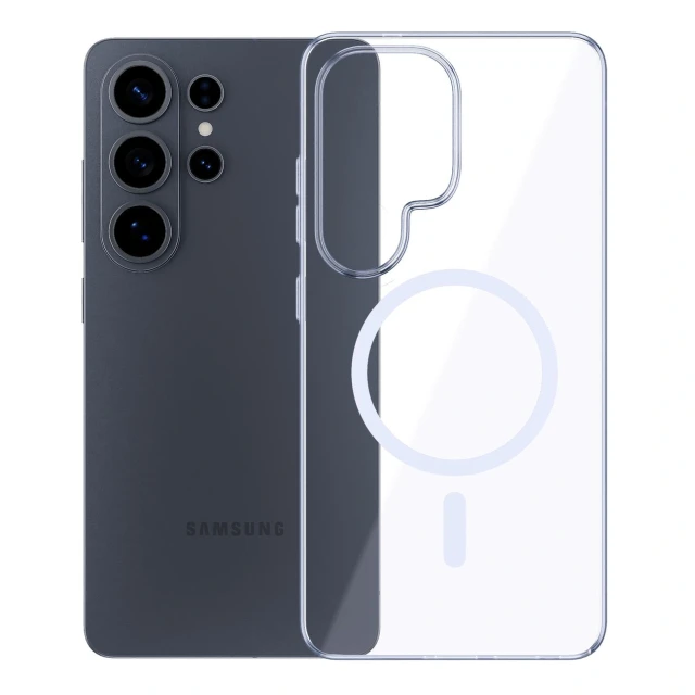 Чохол 3mk Clear MagCase для Samsung Galaxy S26 Ultra Clear with MagSafe (5903108705868)