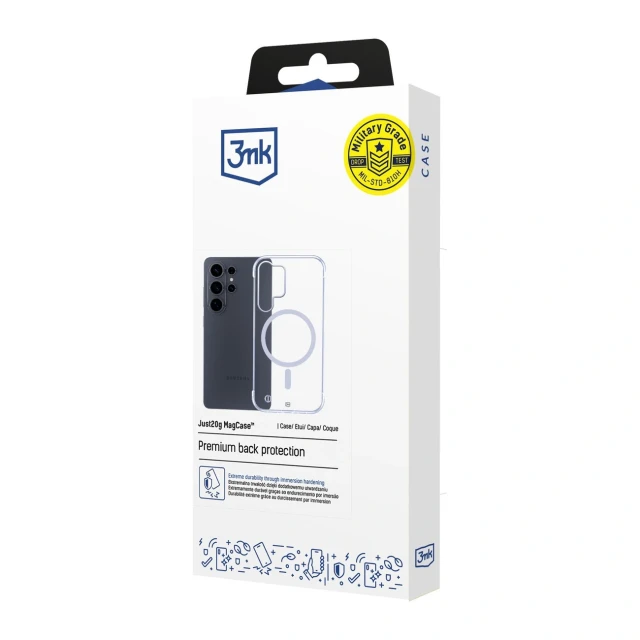 Чохол 3mk Just20g MagCase для Samsung Galaxy S26 Ultra Clear with MagSafe (5903108705912)