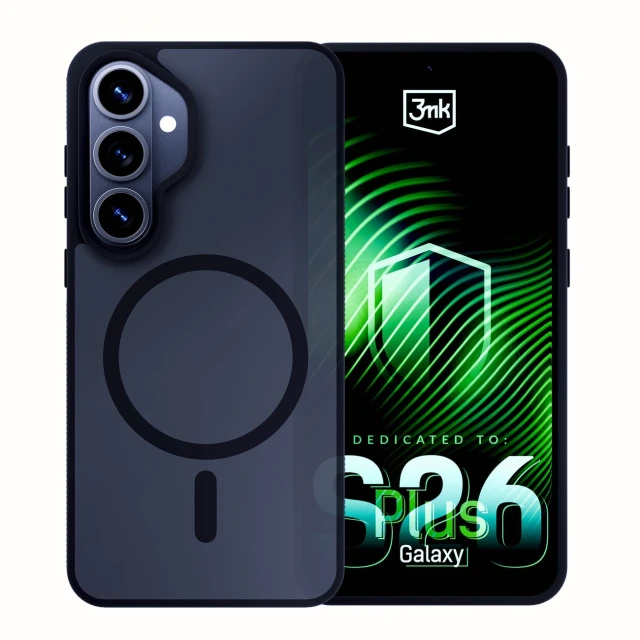 Чохол 3mk Smoke MagCase для Samsung Galaxy S26 Plus Black with MagSafe (5903108706193)