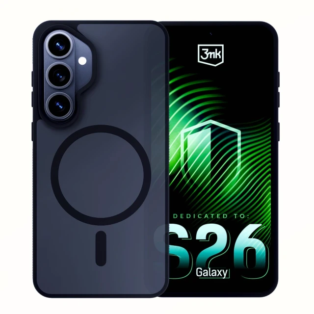 Чохол 3mk Smoke MagCase для Samsung Galaxy S26 Black with MagSafe (5903108706209)