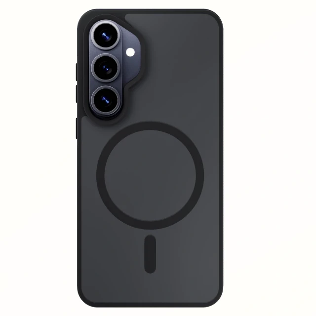 Чохол 3mk Smoke MagCase для Samsung Galaxy S26 Black with MagSafe (5903108706209)