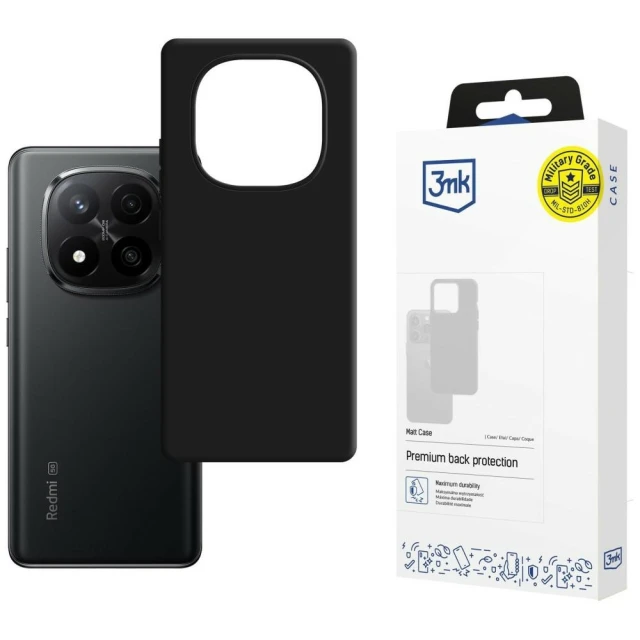 Чохол 3mk Matt Case для Xiaomi Redmi Note 15 Pro Black (5903108706698)
