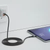 Кабель 3mk Hyper Cable N-SERIES USB-C / MicroUSB 1m QC 3.0 Black (5903108739214)