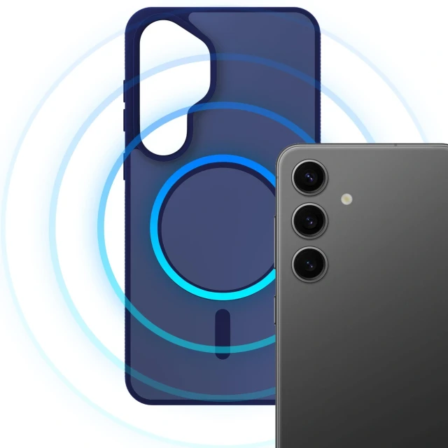 Чохол 3mk Smoke MagCase для Samsung Galaxy S25 Blue (5903108741088)