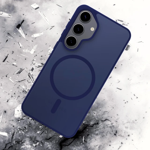 Чохол 3mk Smoke MagCase для Samsung Galaxy S25 Blue (5903108741088)