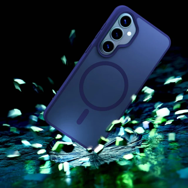 Чохол 3mk Smoke MagCase для Samsung Galaxy S26 Blue with MagSafe (5903108741101)