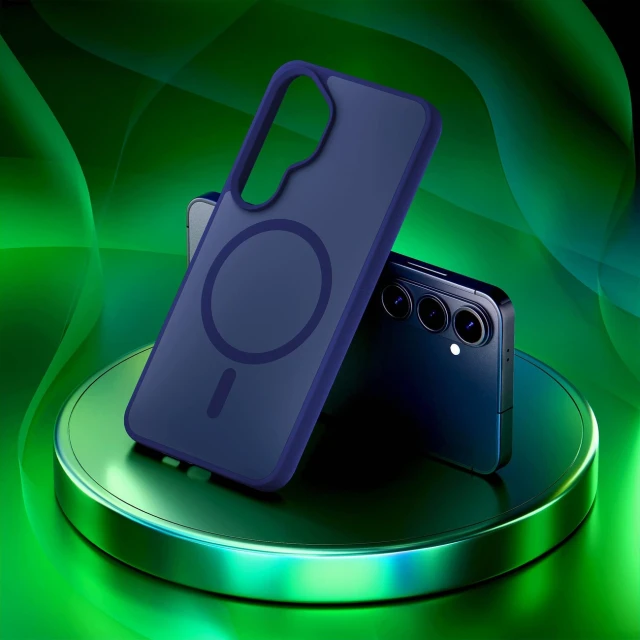 Чохол 3mk Smoke MagCase для Samsung Galaxy S26 Blue with MagSafe (5903108741101)
