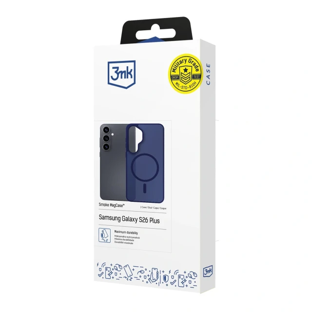 Чохол 3mk Smoke MagCase для Samsung Galaxy S26 Plus Blue with MagSafe (5903108741125)