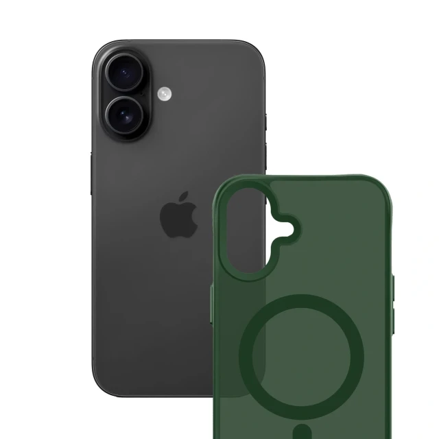 Чохол 3mk Smoke MagCase для iPhone 17 Green-Translucent with MagSafe (5903108741163)