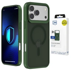 Чохол 3mk Smoke MagCase для iPhone 17 Pro Green with MagSafe (5903108741170)