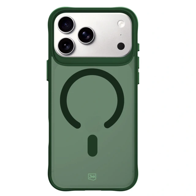 Чохол 3mk Smoke MagCase для iPhone 17 Pro Max Green with MagSafe (5903108741187)