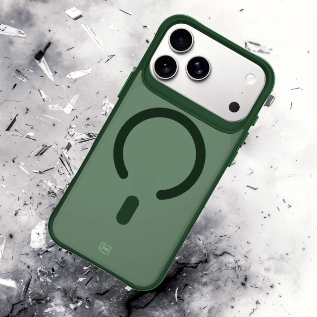 Чохол 3mk Smoke MagCase для iPhone 17 Pro Max Green with MagSafe (5903108741187)