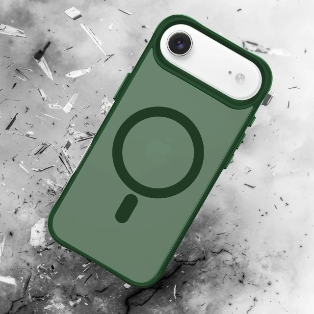 Чохол 3mk Smoke MagCase для iPhone Air Green with MagSafe (5903108741194)