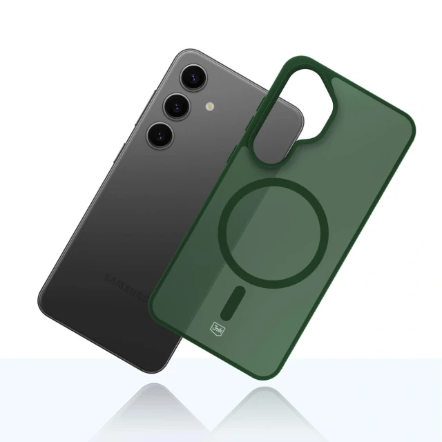 Чохол 3mk Smoke MagCase для Samsung Galaxy S24 Green with MagSafe (5903108741200)