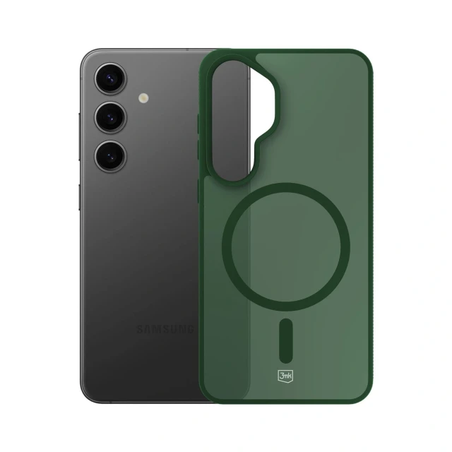 Чохол 3mk Smoke MagCase для Samsung Galaxy S24 Green with MagSafe (5903108741200)