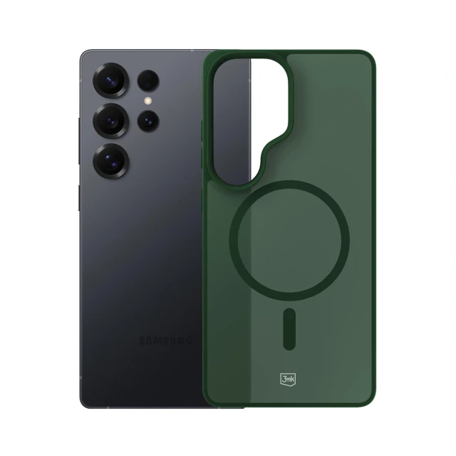 Чохол 3mk Smoke MagCase для Samsung Galaxy S25 Ultra Green with MagSafe (5903108741224)