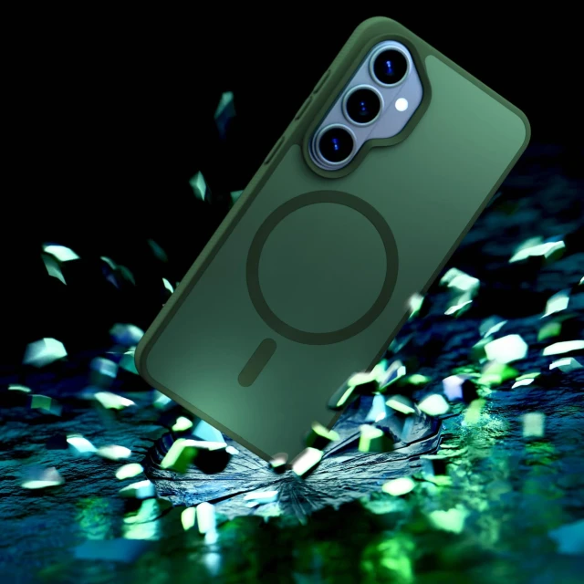 Чохол 3mk Smoke MagCase для Samsung Galaxy S26 Зелений with MagSafe (5903108741231)