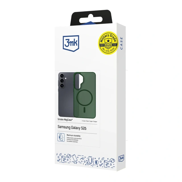 Чохол 3mk Smoke MagCase для Samsung Galaxy S26 Зелений with MagSafe (5903108741231)