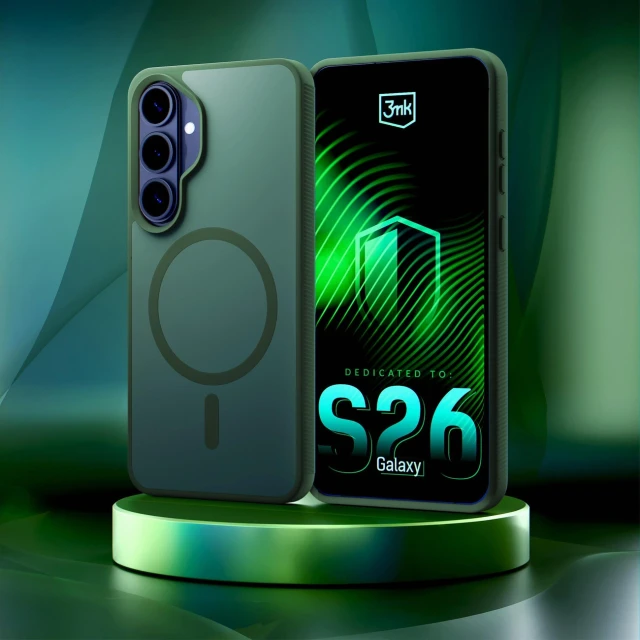 Чохол 3mk Smoke MagCase для Samsung Galaxy S26 Plus Зелений with MagSafe (5903108741255)