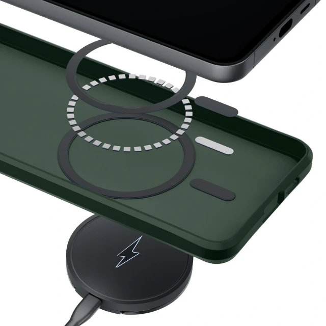 Чохол 3mk Smoke MagCase для Samsung Galaxy S26 Plus Зелений with MagSafe (5903108741255)