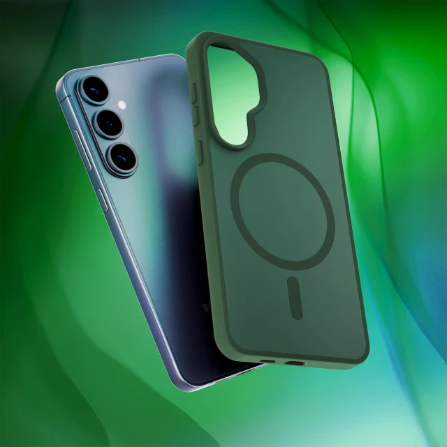 Чохол 3mk Smoke MagCase для Samsung Galaxy S26 Plus Зелений with MagSafe (5903108741255)