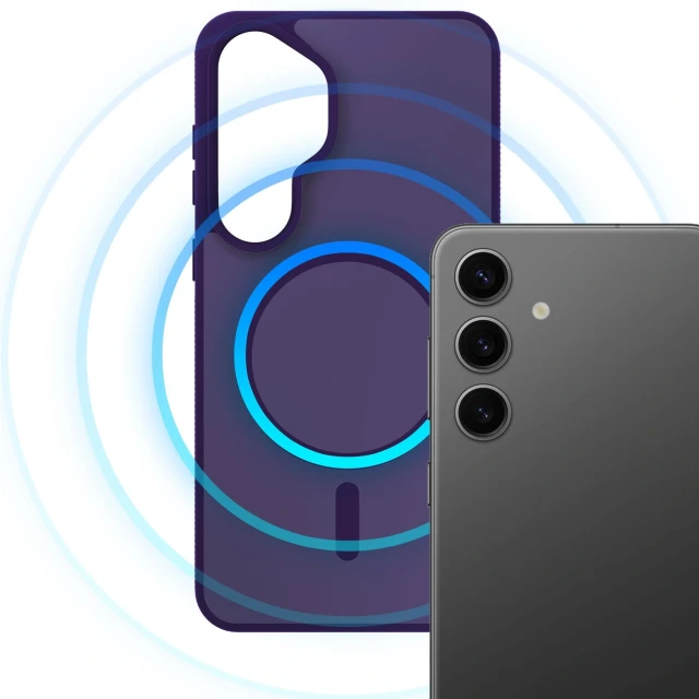 Чохол 3mk Smoke MagCase для Samsung Galaxy S25 Purple with MagSafe (5903108741347)